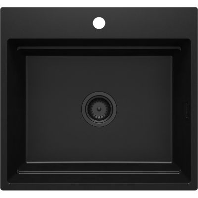 Deante Magnetic zlewozmywak granitowy 56x52 cm czarny ZRM_N10A