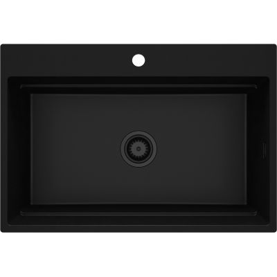 Deante Magnetic zlewozmywak granitowy 76x52 cm czarny ZRM_N10B
