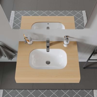 Duravit D-Code umywalka 49,5x29 cm prostokątna podblatowa biała 0338490000