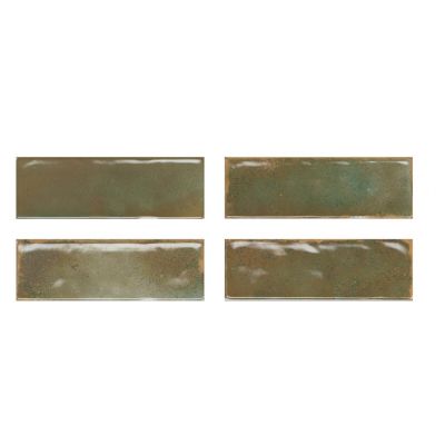 El Barco Vogue dekor ścienny 20x6,5 cm brązowa-zielona