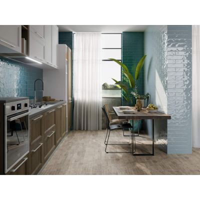 El Barco Acuarela płytka ścienna 30x7,5 cm niebieska