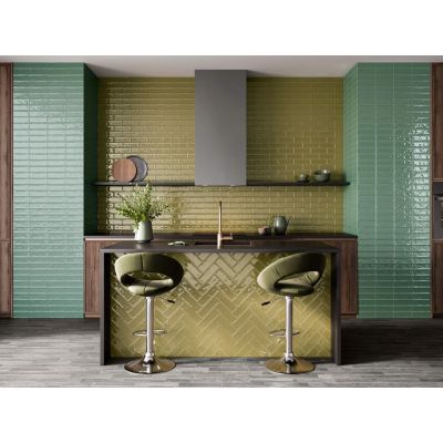 El Barco Kendal dekor ścienny 20x6,5 cm zielona