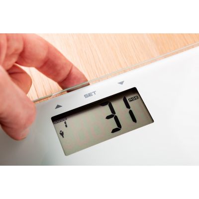 Eldom waga łazienkowa TWO140 z miernikiem tłuszczu biała 05TWO140B