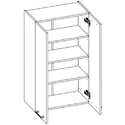 Elita Stylo szafka boczna 100 cm wisząca biały połysk 1110107