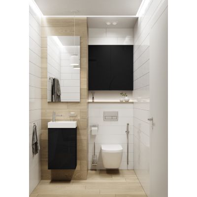 Elita Young Basic umywalka z szafką 40,2 cm czarną RE163070003510