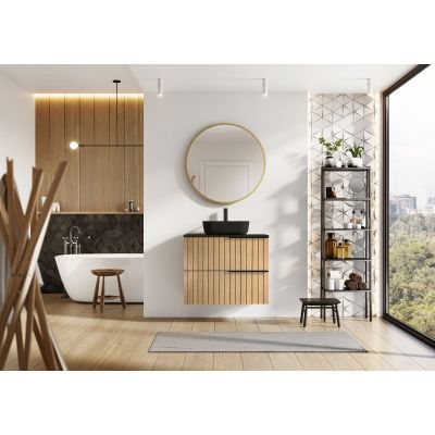 Elita Asami szafka 80x45x63,5 cm podumywalkowa wisząca dąb naturalny RE010800156690