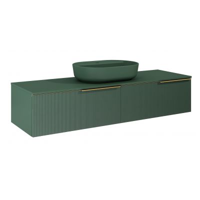 Elita Soho Slim szafka 160x45,3x31,8 cm podumywalkowa wisząca forest green matt RE081604047010