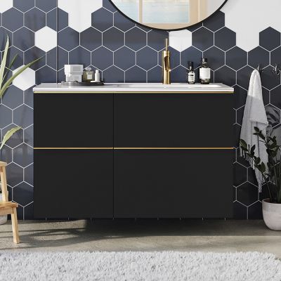 Elita Look szafka 40x44,9x63,5 cm boczna wisząca black matt RE080401027160