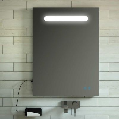 Elita Lina lustro 80x70 cm prostokątne z oświetleniem z matą grzewczą RE066765000010
