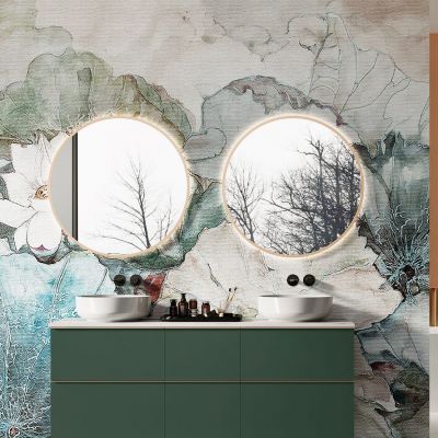 Elita Sharon Round lustro 80x80 cm okrągłe z oświetleniem złoty RE060802015570