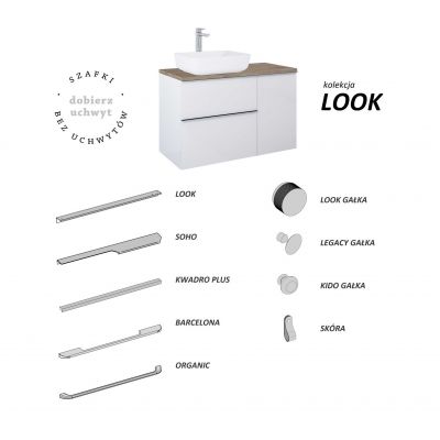 Elita Look szafka 40 cm boczna wisząca white matt RE080300025290