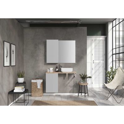 Elita Look szafka 40x44,9x63,5 cm boczna wisząca stone matt RE080400027040