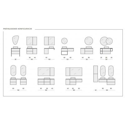 Elita Look szafka 40x44,9x63,5 cm boczna wisząca stone matt RE080400027040