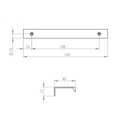 Elita Street Plus uchwyt do szafki złoty połysk RE121600105570