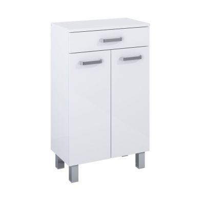 Elita Sunn szafka 50,1x29,6x84,1 cm boczna stojąca biały połysk RE169198008060