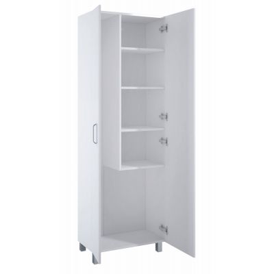 Elita Sunn szafka 60x34,1x182 cm boczna stojąca biały połysk RE169203008060