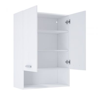 Elita Sunn szafka 70x30,6x97 cm boczna wisząca biały połysk RE169211008060