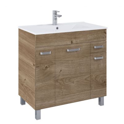 Elita Sunn umywalka z szafką 80 cm dąb canela RE169213007050