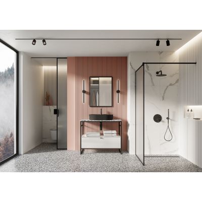 Elita Babette umywalka 62x41,2 cm owalna nablatowa black matt RE040620017160