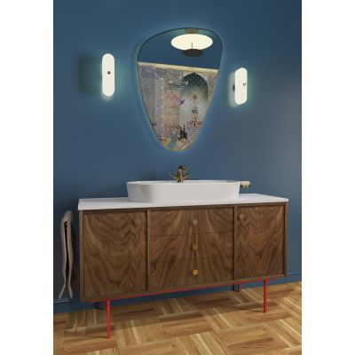 Elita Babette umywalka 81,5x41,5 cm owalna nablatowa biała 145109