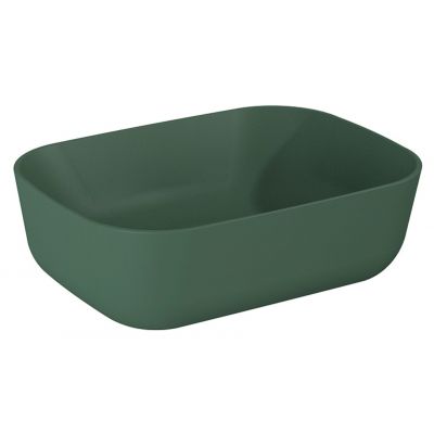 Elita Reni umywalka 45,5x32,5 cm prostokątna nablatowa forest green matt RE040460037010