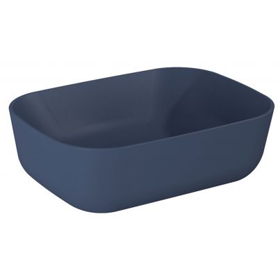 Elita Reni umywalka 45,5x32,5 cm prostokątna nablatowa navy blue matt RE040460037030