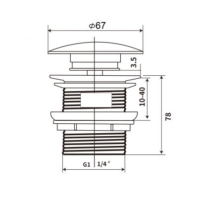 Elita korek do umywalki forest green matt RE090000037010