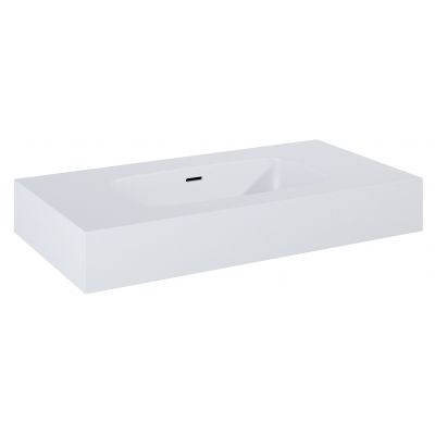 Elita Dimple umywalka 80,6x46 cm prostokątna ścienna white matt RE040800025290