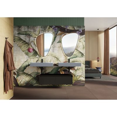 Elita Dimple umywalka 80,6x46 cm prostokątna ścienna stone matt RE040800027040