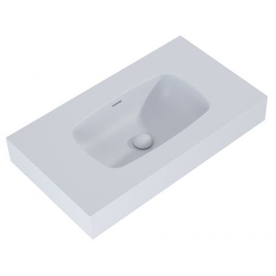 Elita Dimple umywalka 80,6x46 cm prostokątna ścienna stone matt RE040800027040