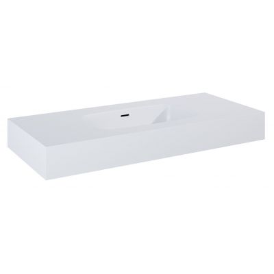 Elita Dimple umywalka 100,8x46 cm prostokątna ścienna white matt RE041000025290