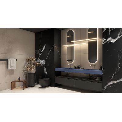 Elita Dimple umywalka 100,8x46 cm prostokątna ścienna navy blue matt RE041000027030