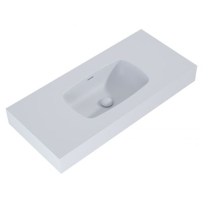 Elita Dimple umywalka 100,8x46 cm ścienna prostokątna stone matt RE041000027040