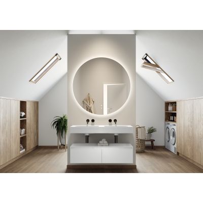 Elita Dimple umywalka 121x46 cm prostokątna ścienna-podwójna white matt RE041200025290