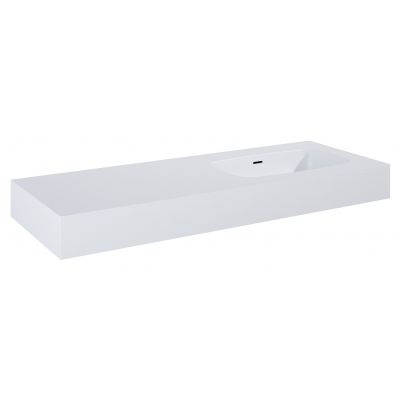 Elita Dimple umywalka 121x46 cm prostokątna ścienna white matt RE041202025290
