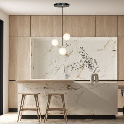 Emibig Royal lampa wisząca 3x W czarna-złota 1243/3