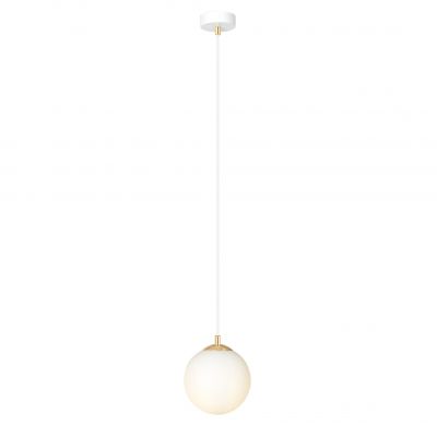 Emibig Royal lampa wisząca 1x10 W biała/złota 1244/1