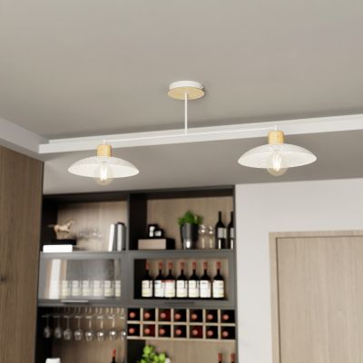 Emibig Kobe lampa podsufitowa 2x15W biały 1319/2