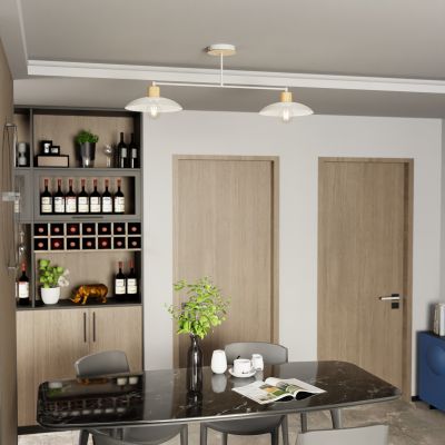 Emibig Kobe lampa podsufitowa 2x15W biały 1319/2