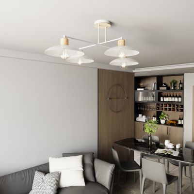 Emibig Kobe lampa podsufitowa 4x15W biały 1319/4