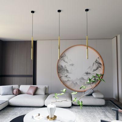 Emibig Selter Gold lampa wisząca 1x8W złoty/czarny 1332/1