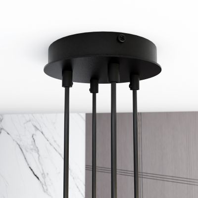 Emibig Modus lampa wisząca 4x12W czarny 1339/4