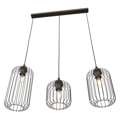 Emibig Vander lampa wisząca 3x15 W czarna 1365/3