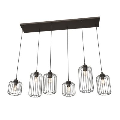 Emibig Vander lampa wisząca 6x15 W czarna 1365/6