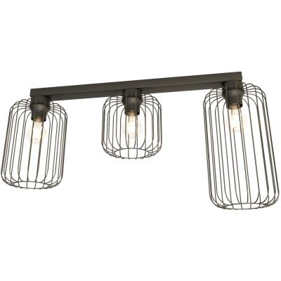 Emibig Barn lampa podsufitowa 3x15 W czarna 1367/3