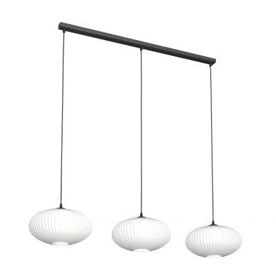 Emibig Coco lampa wisząca 3x15 W biała-czarna 1376/3