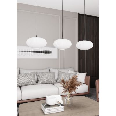 Emibig Coco lampa wisząca 3x15 W biała-czarna 1376/3
