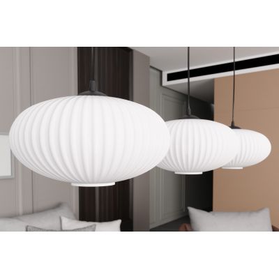 Emibig Coco lampa wisząca 3x15 W biała-czarna 1376/3