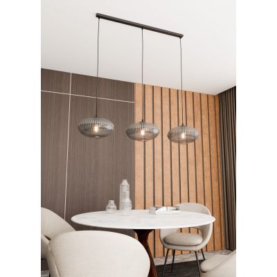 Emibig Coco lampa wisząca 3x15 W czarna-grafitowa 1377/3