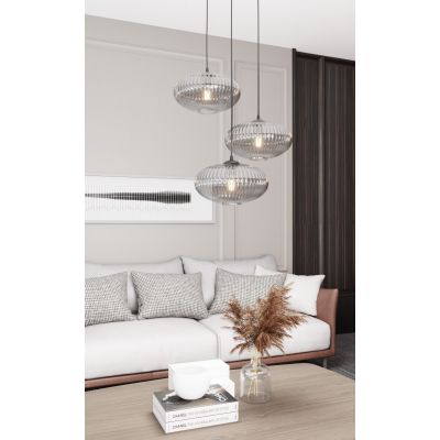 Emibig Coco lampa wisząca 3x15 W czarna-grafitowa 1377/3PREM
